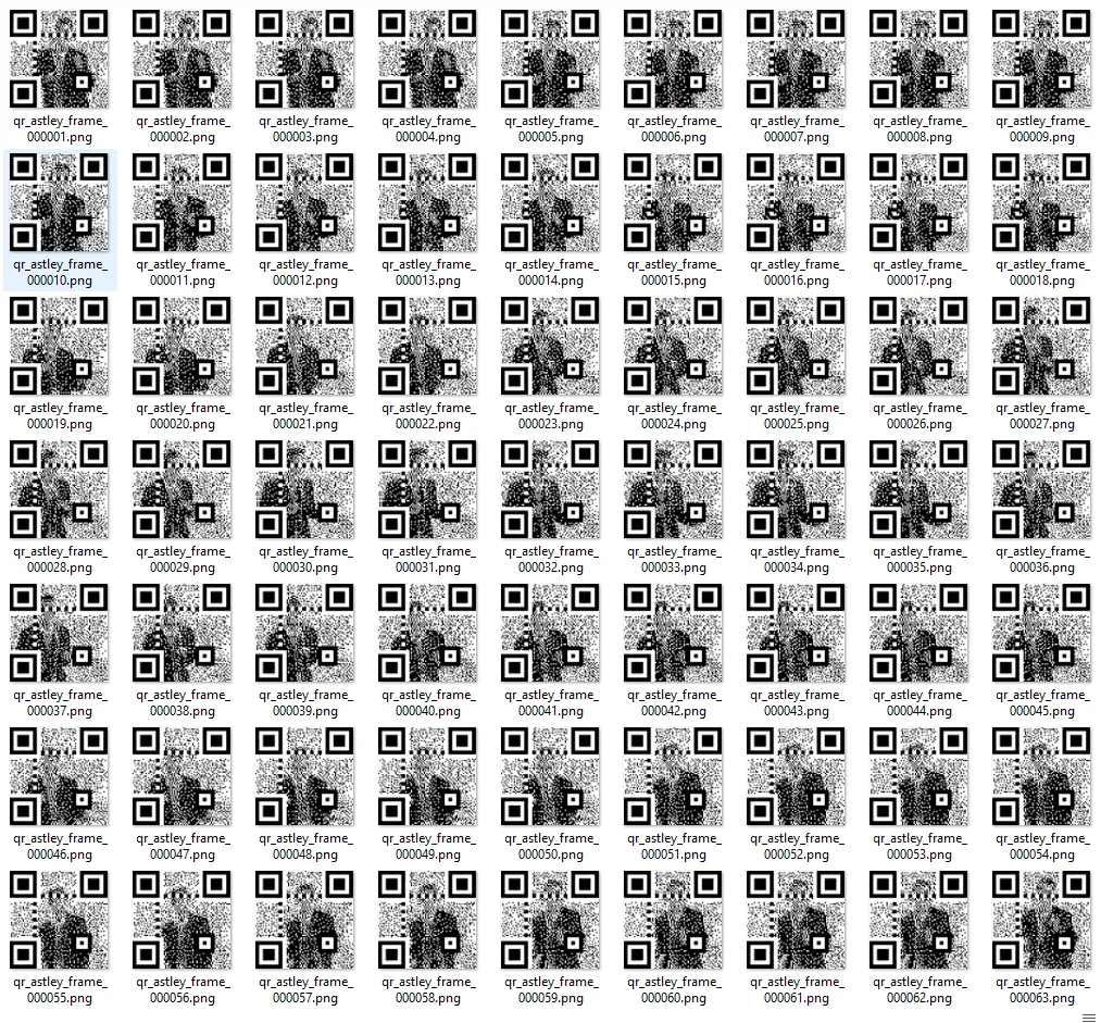 QR Frame Extraction